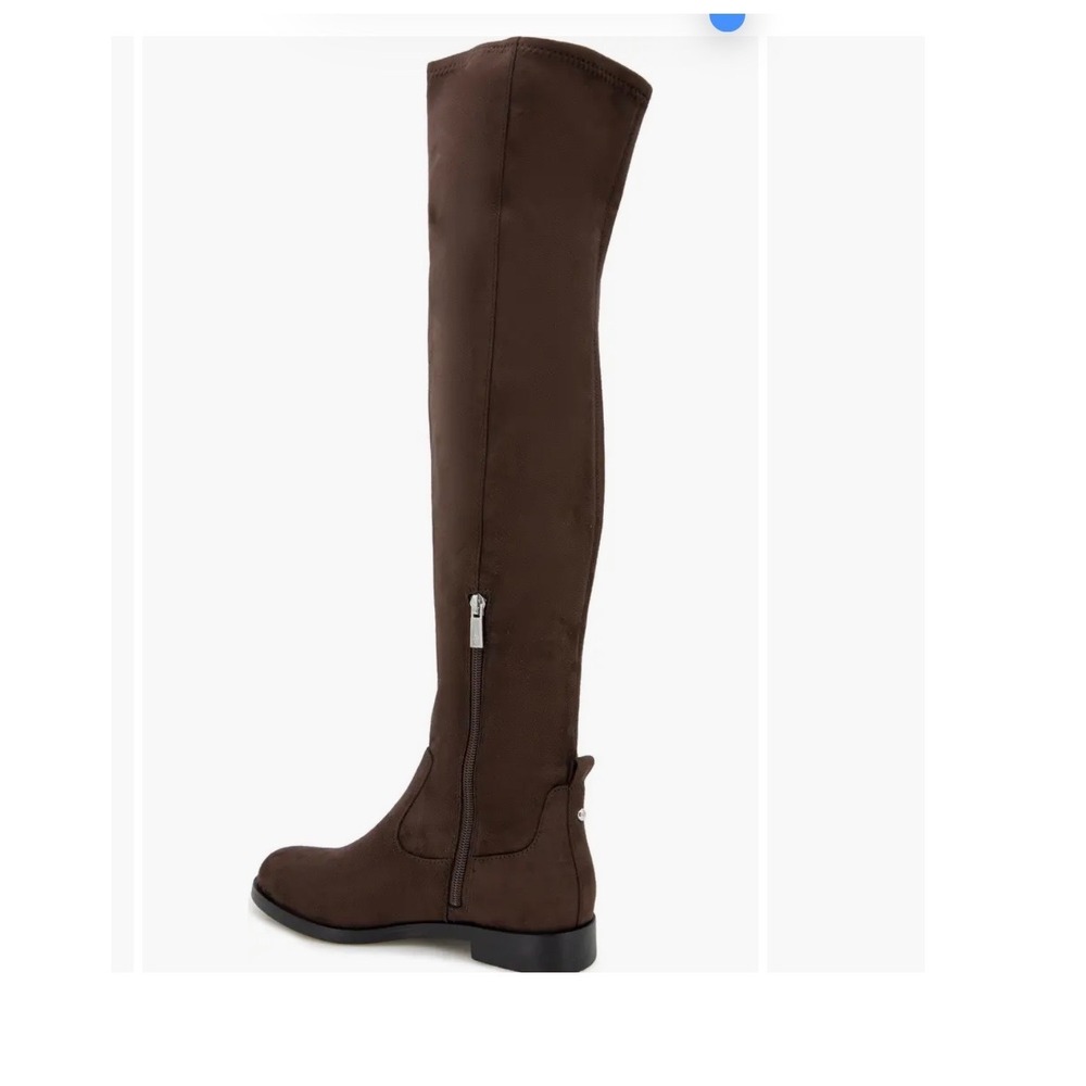 Kenneth Cole Reaction Wind-Y Burgundy Micro‎ Suede Over The Knee Boots 6.5 M - Picture 3 of 5